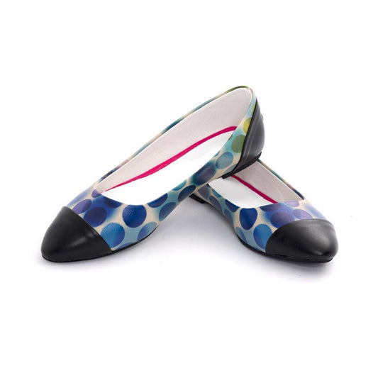 Colored Dots Ballerinas Shoes NMS108, Goby, NFS Ballerinas Shoes 