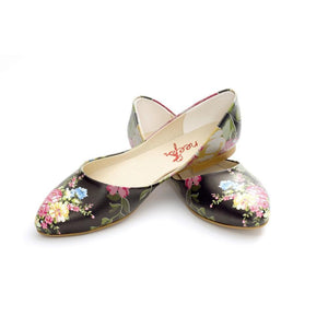 Flowers Ballerinas Shoes NSS356 - Goby NFS Ballerinas Shoes 