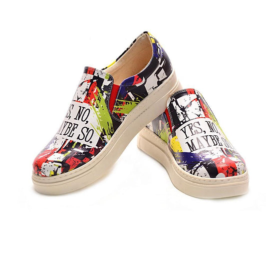 Yes No Maybe So Slip on Sneakers Shoes NVN106