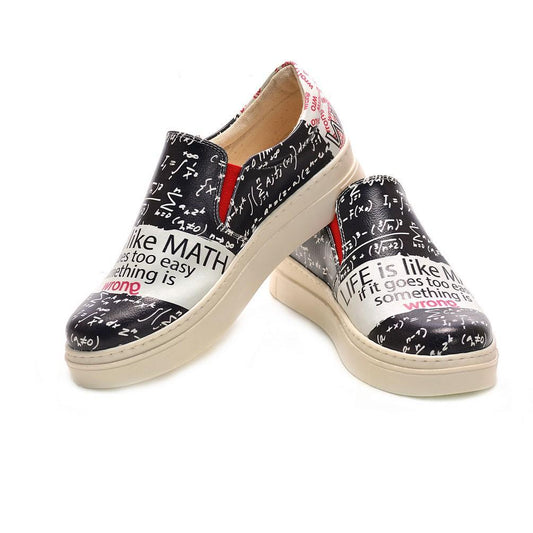 Life is Like Math Slip on Sneakers Shoes NVN112