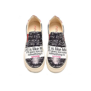 Life is Like Math Slip on Sneakers Shoes NVN112