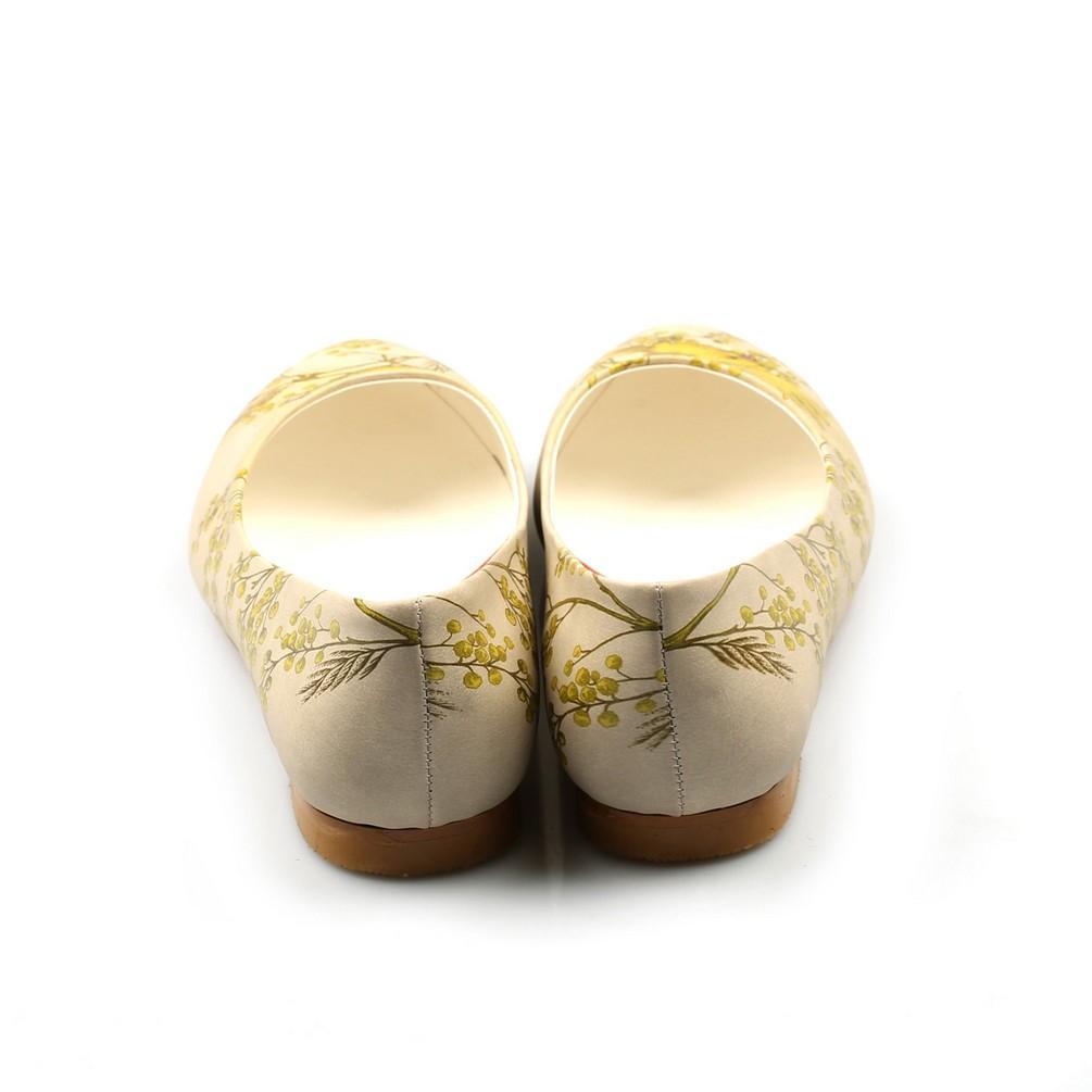 Golden Birds Ballerinas Shoes NVR201 - Goby NFS Ballerinas Shoes 