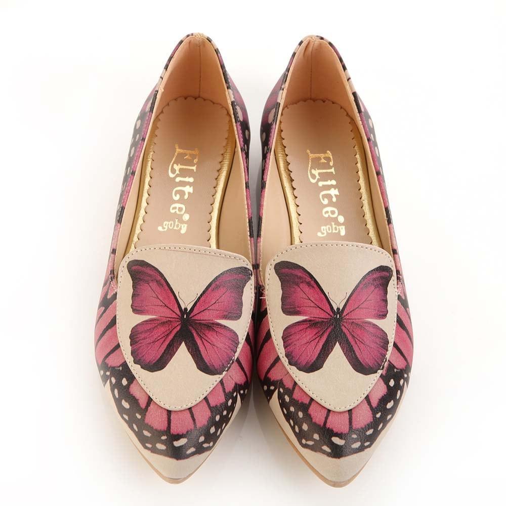 Butterfly Ballerinas Shoes OMR7203, Goby, GOBY Ballerinas Shoes 