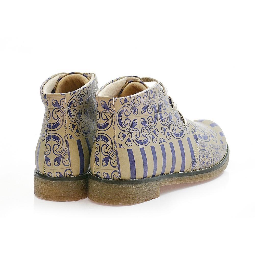 Pattern Ankle Boots PH213