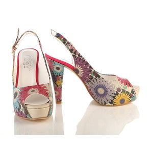 Flowers Heel Shoes PLT2048