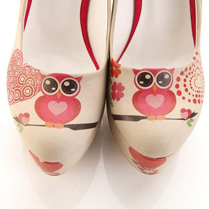 Cute Owl Heel Shoes PLT2055