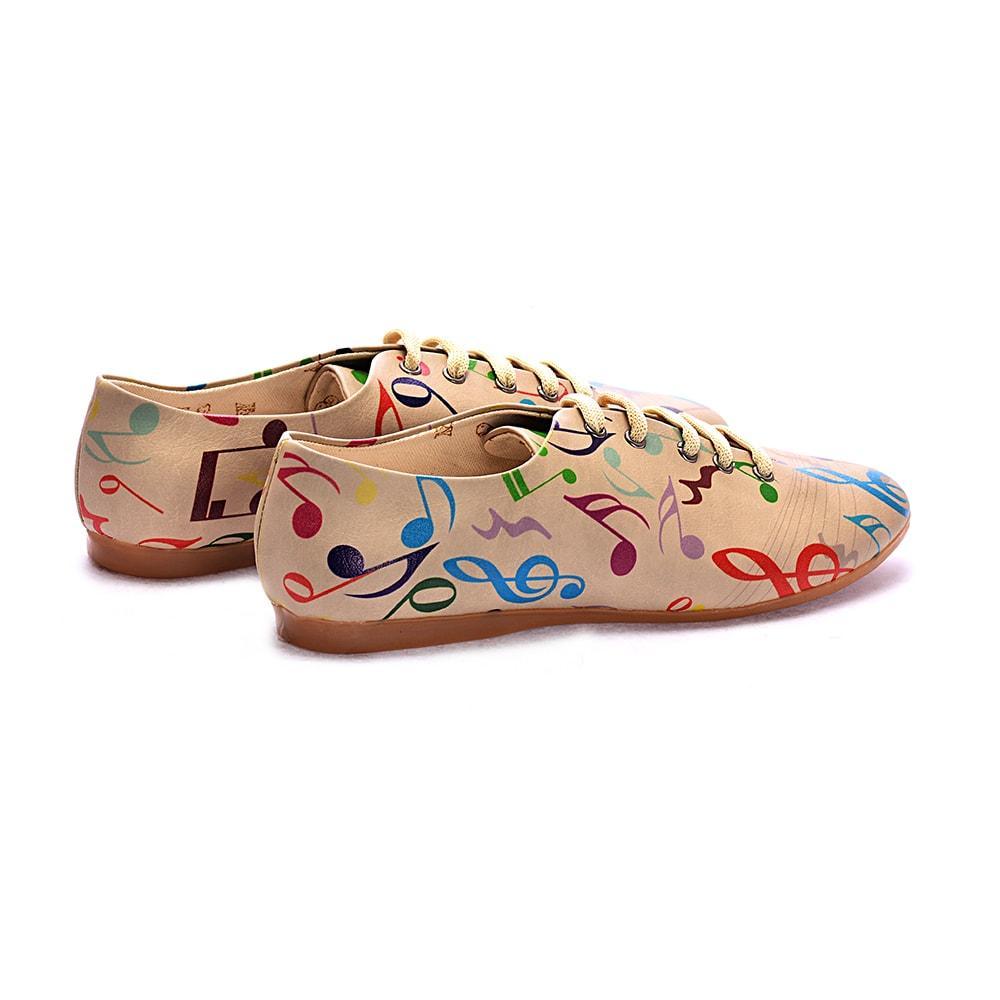 Music Notes Ballerinas Shoes SLV006
