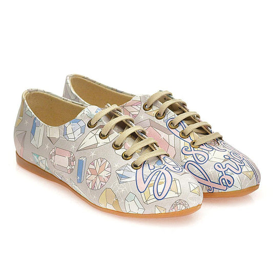 Diamonds Ballerinas Shoes SLV080 - Goby GOBY Ballerinas Shoes 