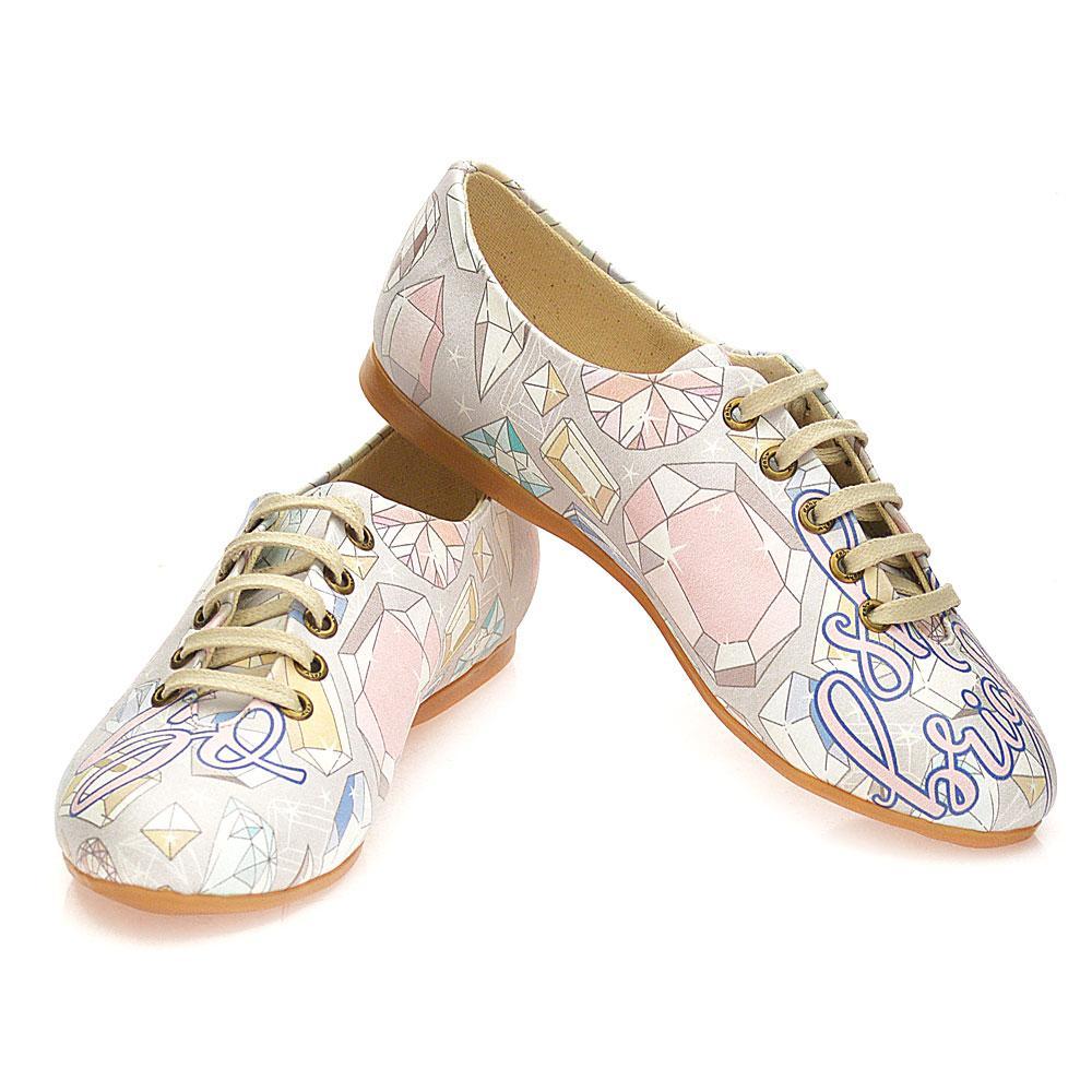 Diamonds Ballerinas Shoes SLV080 - Goby GOBY Ballerinas Shoes 