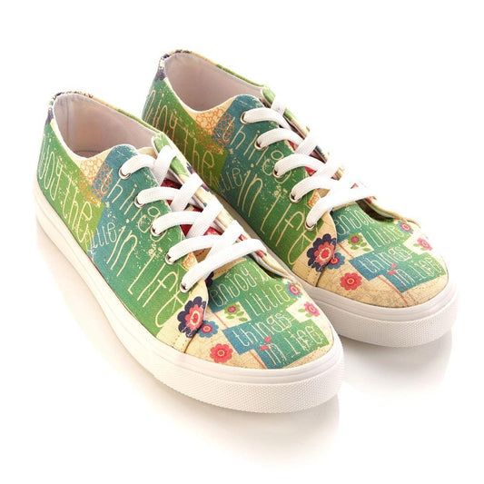 Flowers Slip on Sneakers Shoes SPR5406 - Goby GOBY Slip on Sneakers Shoes 