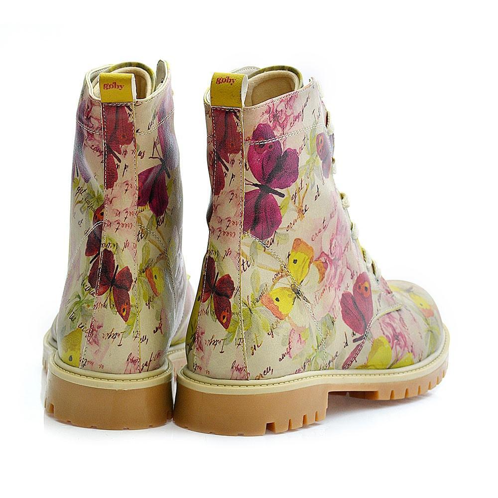 Flowers and Butterfly Long Boots TMB1016