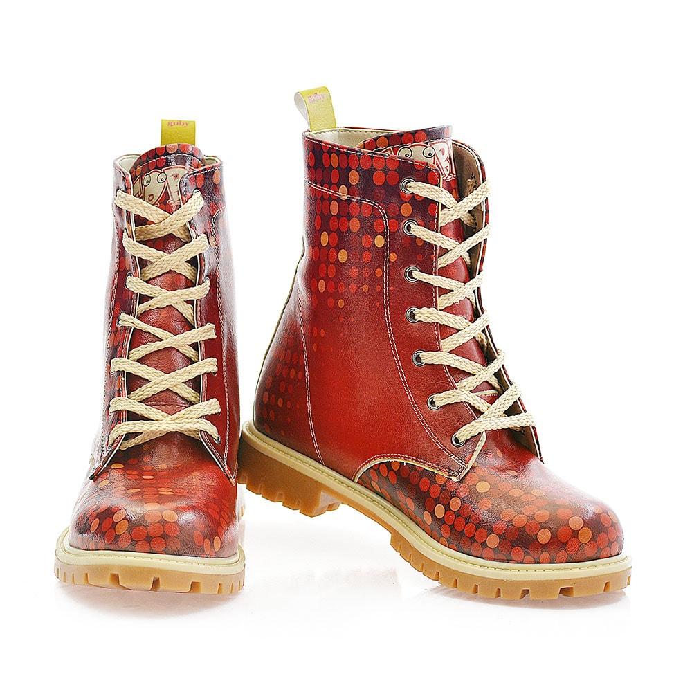 Red Dots Long Boots TMB1019 (1405815160928)