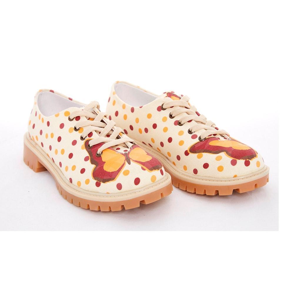 Butterfly and Dots Oxford Shoes TMK5503