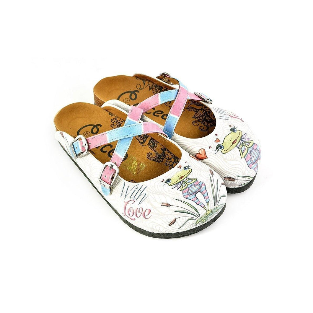 White With Love Crisscross Clogs WCAL148