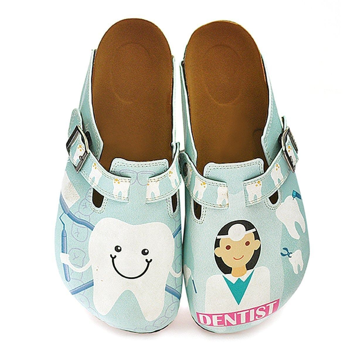 Light Blue Dentist Clogs WCAL329