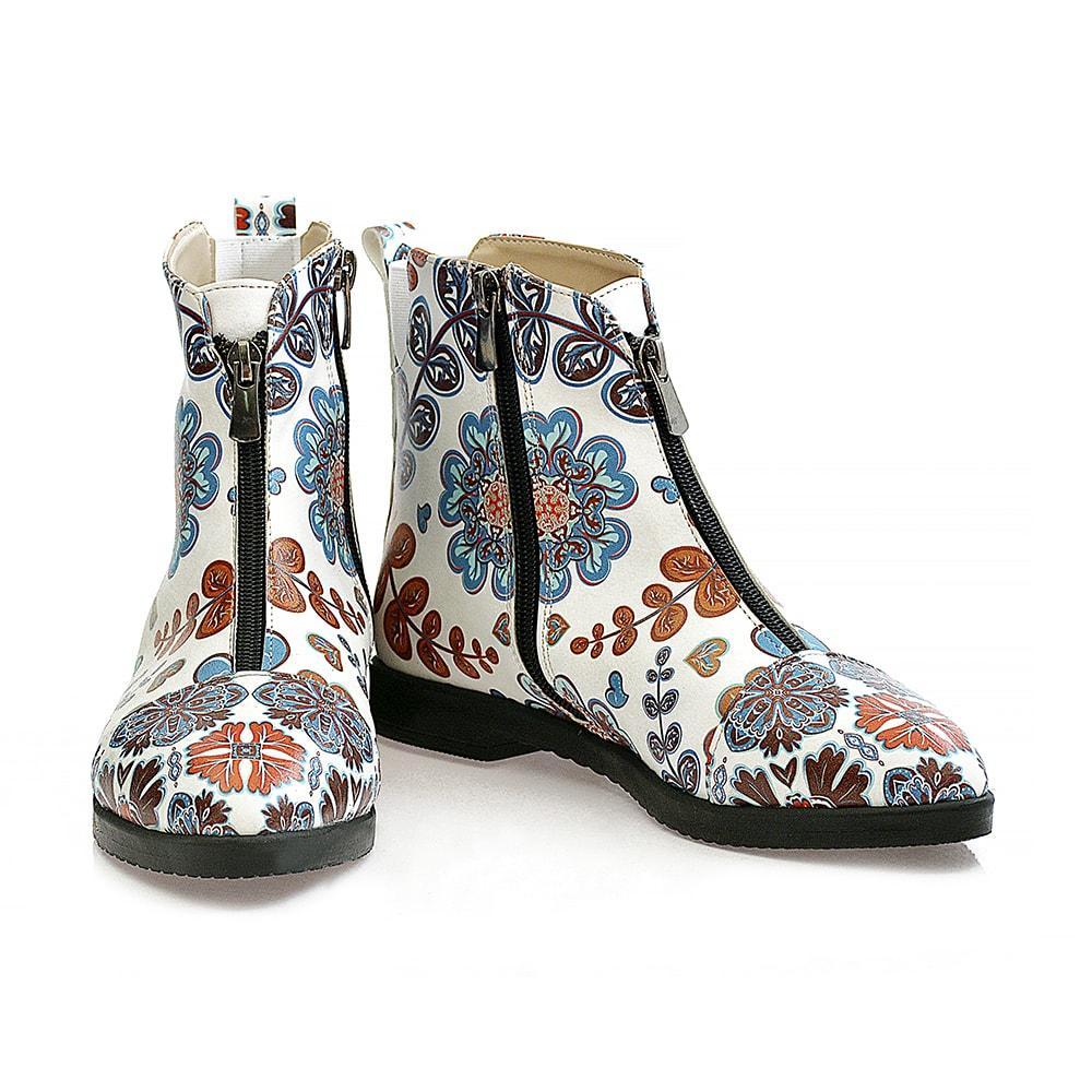 Flowers Short Boots WFER113