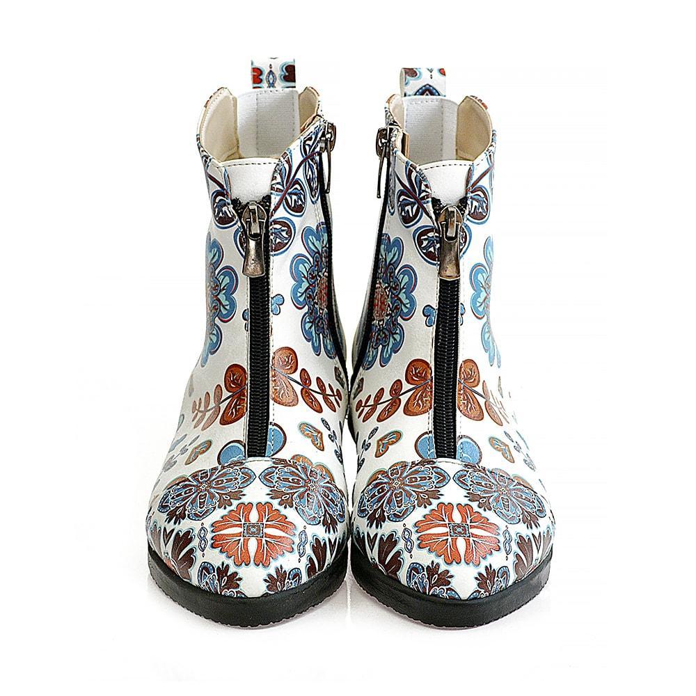 Flowers Short Boots WFER113