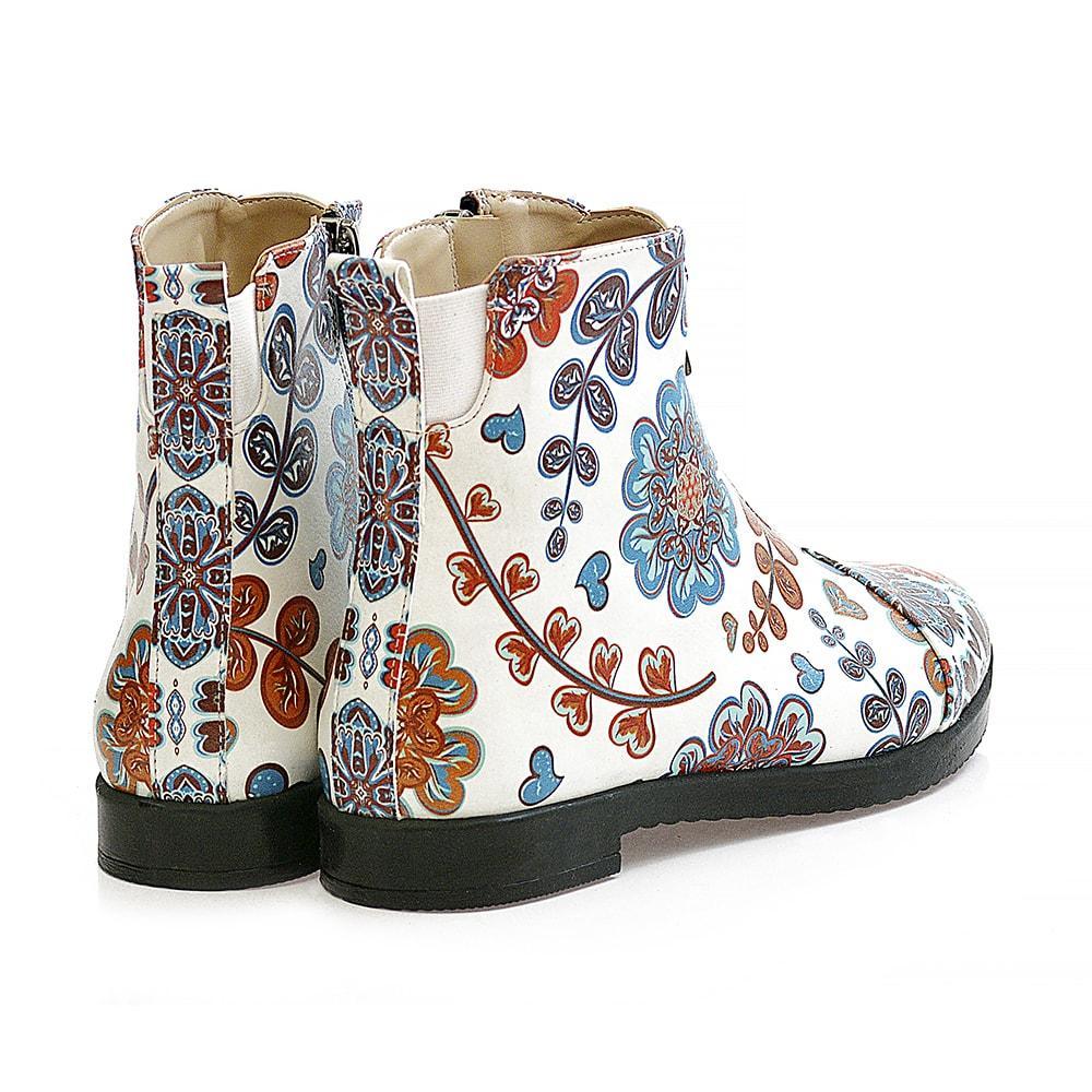 Flowers Short Boots WFER113