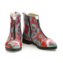 Colored Pattern Short Boots WFER115