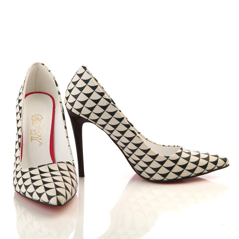 Pattern Heel Shoes STL4006