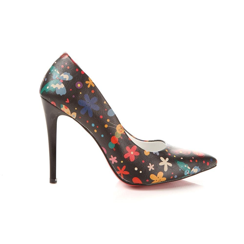 Flowers Heel Shoes STL4013 - Goby GOBY Heel Shoes 
